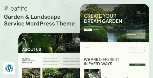 LeafLife - Garden & Landscape Service WordPress Theme